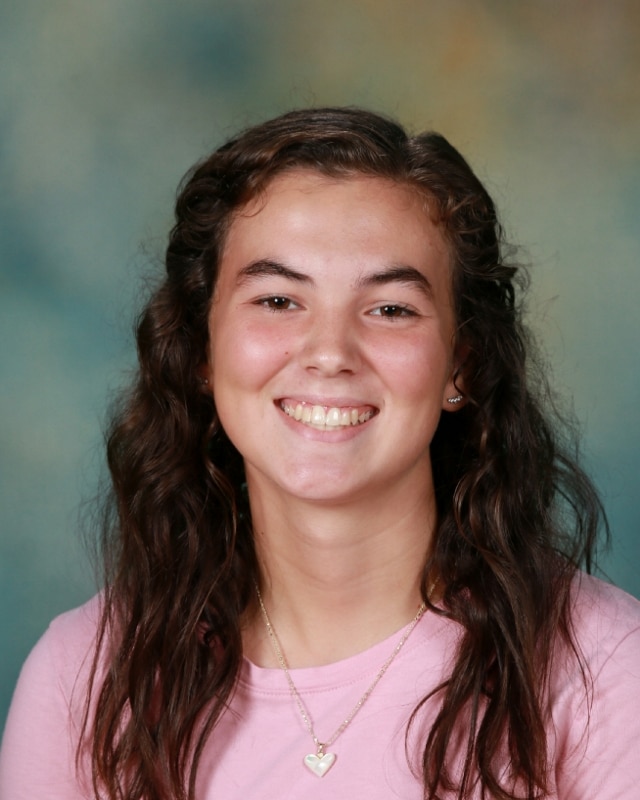 SCA sophomore Charli Hinton received the High School Christian Character Award for the 2022-23 first semester.
