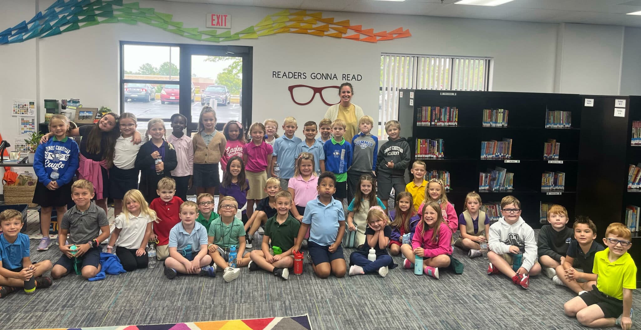 SCA Kindergarten through 2nd grade students completed the Summer Reading Challenge and were celebrated with a pizza and popsicle party.
