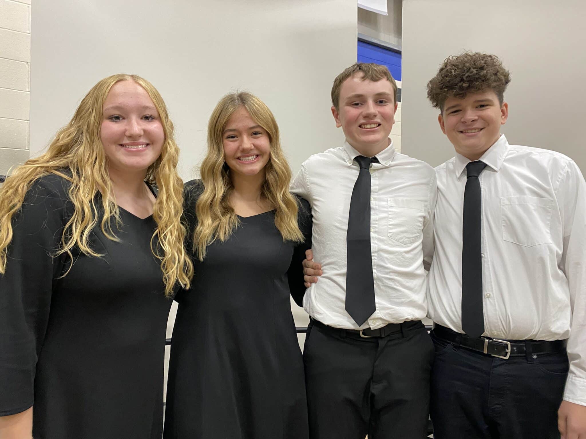 SCA sophomore Lucy Richards and Tristan Lyle, and freshmen Brooks Hagan and Eli Skinner were named to the Kansas City Metro All-District 9th and 10th grade choir.