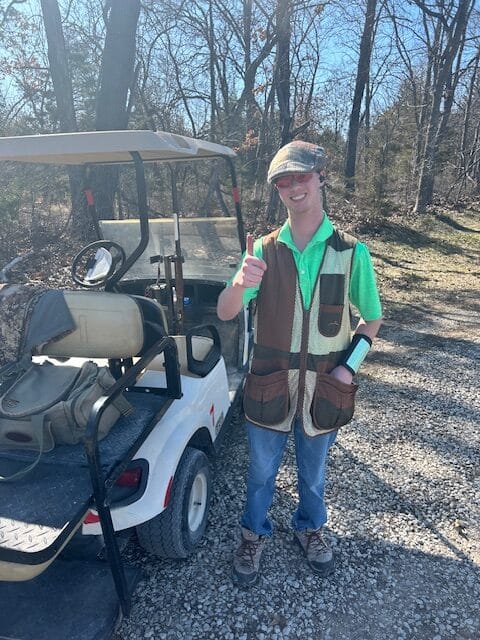 SCA junior Sean McCarty finished second at the Frozen Target Sporting Clay Tournament.