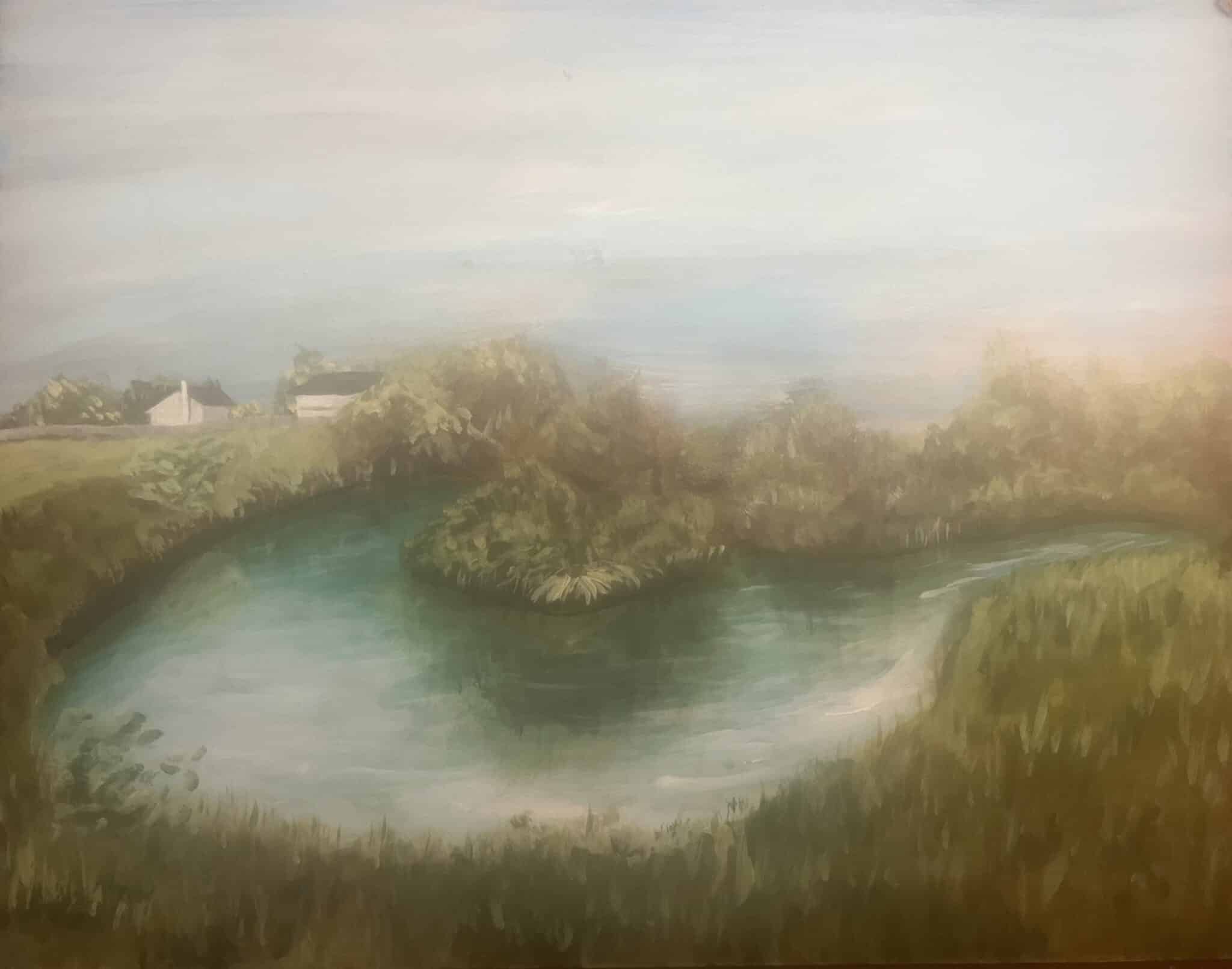 A copy of SCA Senior Sarah Woodall’s Missouri Senate District 8 Art Contest winning acrylic painting “Foggy” will hang in the Senate hallway gallery from April 2024 to March 2025.