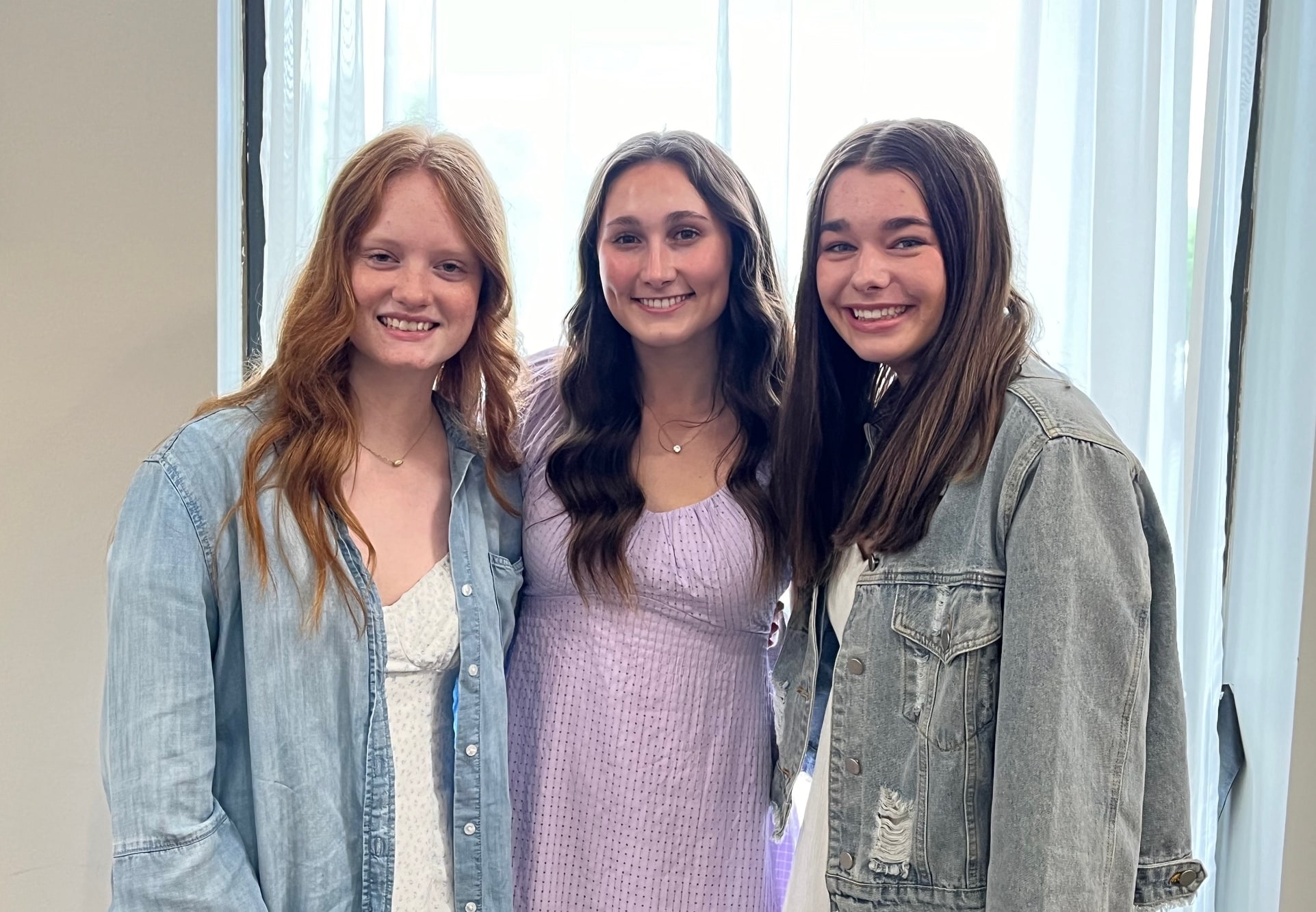 (left to right) SCA Seniors Josie Gamber, Mackenzie Osborn, and Ellie Hawkins are the recipients of three Rotary Club of Lee’s Summit Scholarships.