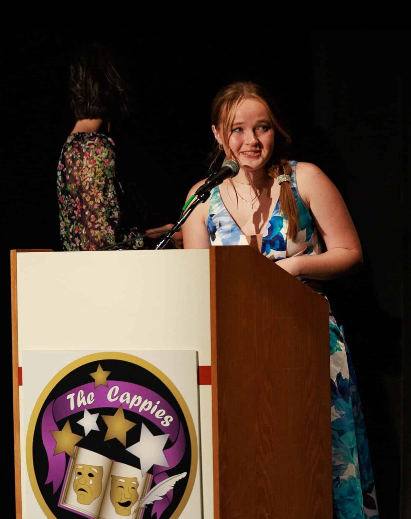 SCA student Addison Davies (Victor Nichols not pictured) was awarded the Cappies Award for Creativity for original music in A Midsummer Night’s Dream.
